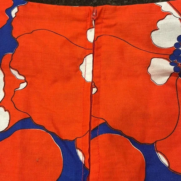 Vintage Hand-made Poppy Maxi Skirt - Picture 6 of 8